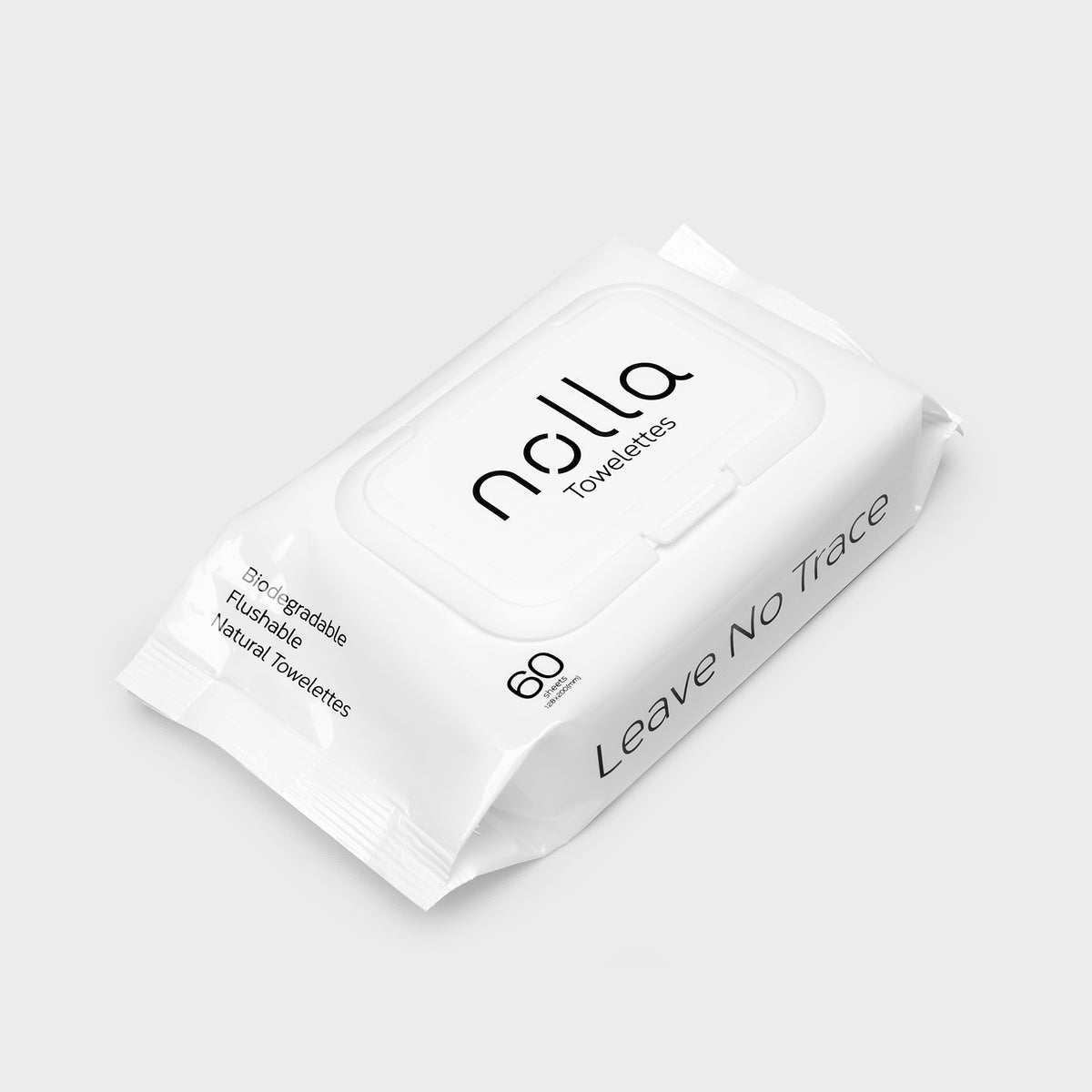 Nolla Flushable Wipes - 60 Count (3 Pack)